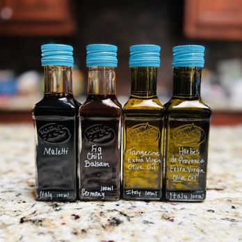 vomFASS - Park & Preston - The balsamic vinegars and olive oils we purchased From left to right: Maletti, Fig Chili, Tangerine, & Herbes de Provence - Beer, Wine & Spirits Near Me - Plano, Texas vomFASS - Park & Preston - The balsamic vinegars and olive oils we purchased From left to right: Maletti, Fig Chili, Tangerine, & Herbes de Provence - Beer, Wine & Spirits Near Me - Plano, Texas