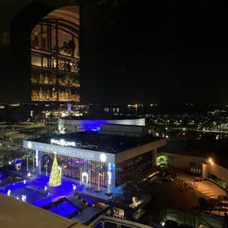 Exterior outside entrance of Sky Room - View from our table - Long Beach, California Exterior outside entrance of Sky Room - View from our table - Long Beach, California