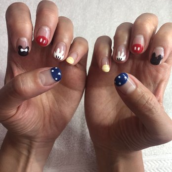 Metallic Nails - Disneyland Vacay ready with my gel + Mickey and Minnie nail art (by Kelly) - Nail Salons Near Me - Fremont, California Metallic Nails - Disneyland Vacay ready with my gel + Mickey and Minnie nail art (by Kelly) - Nail Salons Near Me - Fremont, California