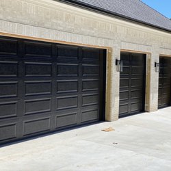 Direct Service Overhead Garage Doors NWA - Black Long Panel Garage Doors Available