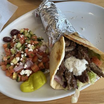 Pharaohs Kitchen - LAME GYRD with (Greck Salad ) - Mediterranean Near Me - Houston, Texas