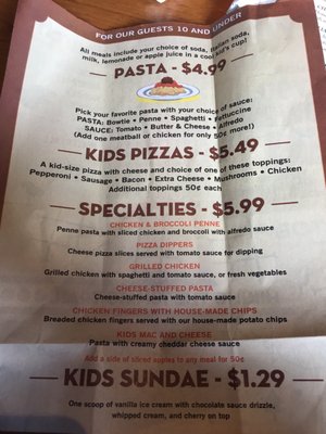 Menu photo 4 Johnny Carino's Alamogordo, NM