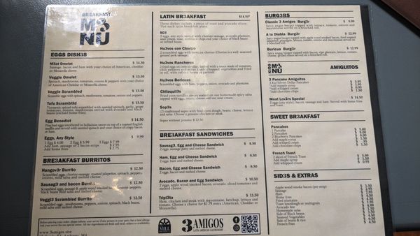 Menu photo 5 3 Amigos Amherst, MA