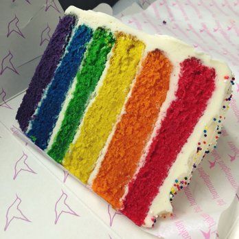 Hummingbird Bakery - Rainbow cake. The new love of my life. - Bakeries Near Me - London, XGL