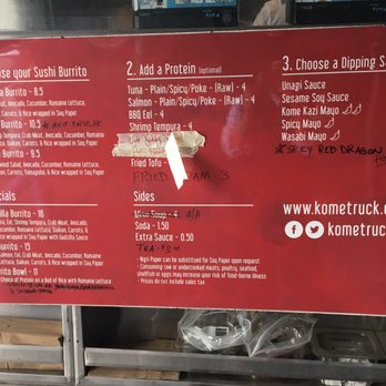 Kome Sushi Burrito - Food Trucks Near Me Kome Sushi Burrito - Food Trucks Near Me