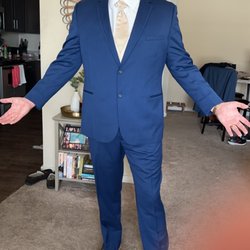 Bliss Formals - The reordered suit. I wish he had been more happy with the way it fit.