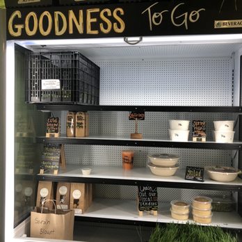 FreshVibes - Little To-Go section with nut butters, Angel balls, salads and spring rolls.  Yum. - Juice Bars & Smoothies Near Me - Greenville, North Carolina
