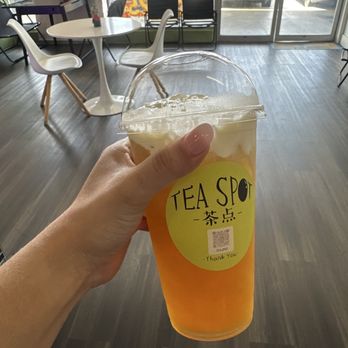 Tea Spot - Cheese cream with jasmine tea!! - Coffee & Tea Near Me - Aiea, Hawaii