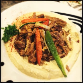 Sultan's Restaurant - East Lansing - Chicken shwarma with hummus - Mediterranean Near Me - East Lansing, Michigan