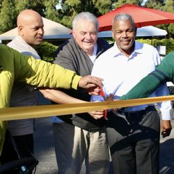 Elks Lodge No 6 - Councilman Rick Jennings paying Elks 6 a visit to cut the ribbon  for the GHP FM grand opening
