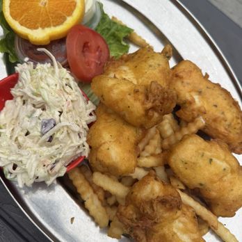 Phil's Fish Market & Eatery - Fish and Chips (halibut) - Seafood Near Me - Castroville, California Phil's Fish Market & Eatery - Fish and Chips (halibut) - Seafood Near Me - Castroville, California