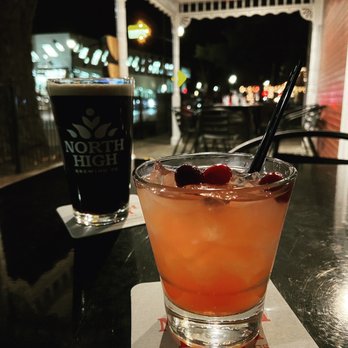 North High Brewing - Drinks on the patio - Filthy McNasty and Punch Out - Brewpubs Near Me - Dublin, Ohio
