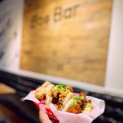 Bao Bar Mississauga - Left to right: fish, Seoul beef and chicken katsu bao