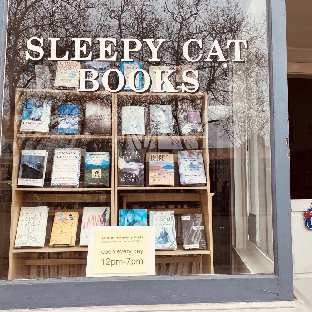 Sleepy Cat Books - Window Display - Bookstores Near Me - Berkeley, California