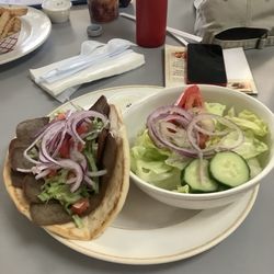 Grandstands Grill - Gyro with a side salad