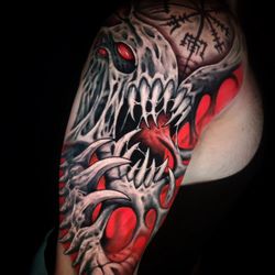 Symbolic Body Art - Dark Art Piece by Connor!