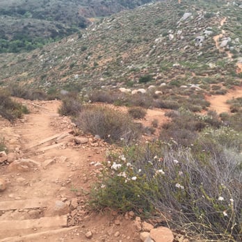 Fortuna Mountain - These steps suck, but the single hardest part about getting to South Fortuna - Hiking Near Me - San Diego, California