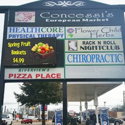 a sign for the store