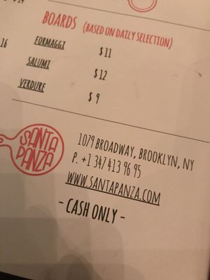 Menu photo 6 Santa Panza Brooklyn, NY