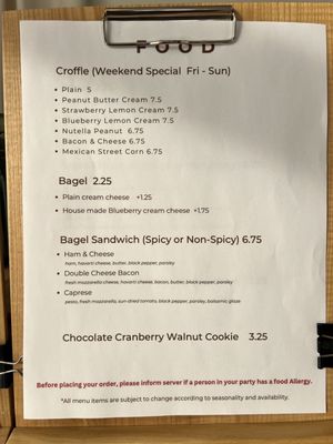 Menu photo 5 Slow Coffee Weymouth Town, MA