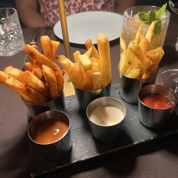 Bourbon Steak by Michael Mina - Duck fat fries trio - Steakhouses Near Me - Las Vegas, Nevada Bourbon Steak by Michael Mina - Duck fat fries trio - Steakhouses Near Me - Las Vegas, Nevada