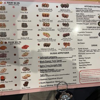 Watami Revolving Sushi Bar - Menu - Conveyor Belt Sushi Near Me - Parma, Ohio
