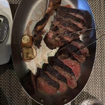 Stake Chophouse & Bar - New York and Tasmanian devil Japanese hybrid steak both dry aged and both medium rare - Steakhouses Near Me - Coronado, California