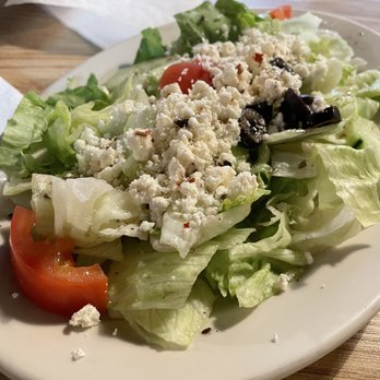 Paparazzi Pizza - Large Greek Salad with the softest feta I've ever had. It really made for a delicious salad. Was told it was imported Bulgarian cheese. - Pizza Near Me - Carrollton, Texas