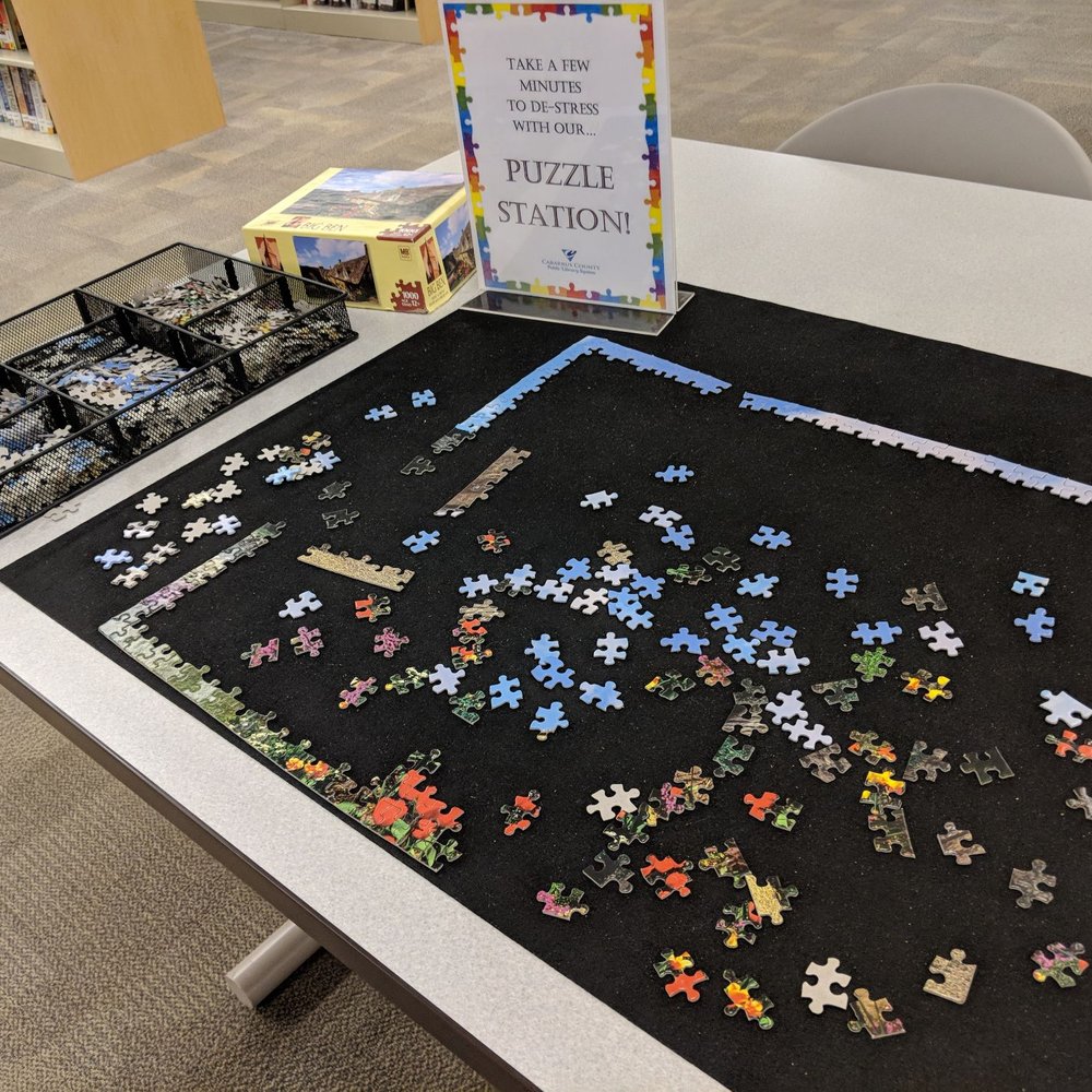 Charles A Cannon Memorial Library - Puzzle station (there are also some board game stations). - Libraries Near Me - Concord, North Carolina Charles A Cannon Memorial Library - Puzzle station (there are also some board game stations). - Libraries Near Me - Concord, North Carolina