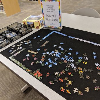 Charles A Cannon Memorial Library - Puzzle station (there are also some board game stations). - Libraries Near Me - Concord, North Carolina Charles A Cannon Memorial Library - Puzzle station (there are also some board game stations). - Libraries Near Me - Concord, North Carolina