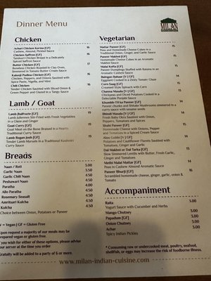 Menu photo 2 Milan Indian Cuisine Charlottesville, VA Menu photo 2 Milan Indian Cuisine Charlottesville, VA