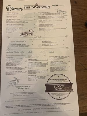Menu photo 2 The Dearborn Chicago, IL Menu photo 2 The Dearborn Chicago, IL