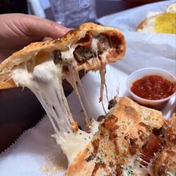 Italian Garden - Meat Lovers Calzone  Follow my ig/tiktok @yumthatgreenville