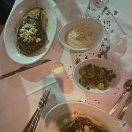 Cowboy RIBEYE* BONE-IN NEW YORK STRIP* GARLIC MASHED BRUSSELS SPROUTS Cowboy RIBEYE* BONE-IN NEW YORK STRIP* GARLIC MASHED BRUSSELS SPROUTS