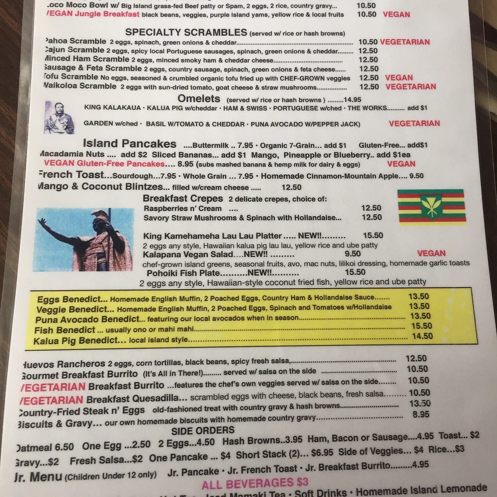 Pele's Kitchen - Menu - Breakfast & Brunch Near Me - Pahoa, Hawaii Pele's Kitchen - Menu - Breakfast & Brunch Near Me - Pahoa, Hawaii
