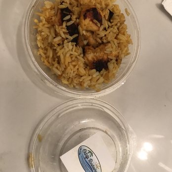 Oasis Restaurant - Chicken Kebab with Rice -- during Taste of Cranford event; so flavorful and yummy. - Mediterranean Near Me - Cranford, New Jersey