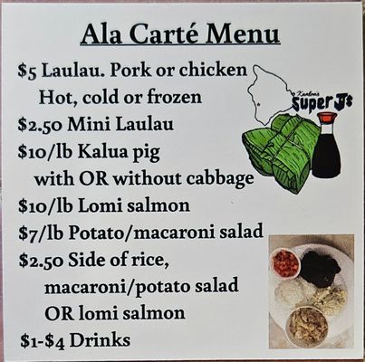 Menu photo 6 Kaaloa's Super Js Authentic Hawaiian Captain Cook, HI Menu photo 6 Kaaloa's Super Js Authentic Hawaiian Captain Cook, HI