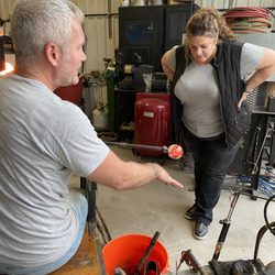 Denton Glass Station - Learn about glassblowing...