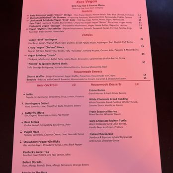 Kres Chophouse - Menu - Steakhouses Near Me - Orlando, Florida Kres Chophouse - Menu - Steakhouses Near Me - Orlando, Florida