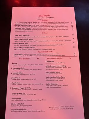 Menu photo 5 Kres Chophouse Orlando, FL Menu photo 5 Kres Chophouse Orlando, FL