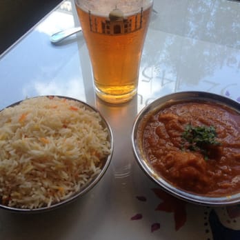 Panjabi Tadka - Delicious chicken curry and saffron rice.  You could taste fresh ginger+spices. Chicken was all white meat hand cut pieces. - Indian Near Me - Springfield, Massachusetts