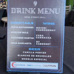 Prefix drink menu Prefix drink menu