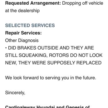Johnson's Auto Repair - Hyundai Cardinaleway states that the RUST on the back left rotor indicated your guys may not have even changed out parts - Auto Repair Near Me - Lake Elsinore, California