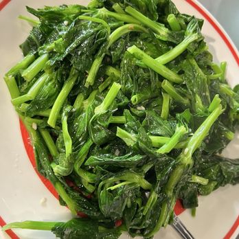 A+ Hong Kong Restaurant - Pea Vine with Garlic - Hong Kong Style Cafe Near Me - Seattle, Washington