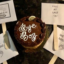 Quebrada Baking Co - Boston crème cake for my friend's divorce party