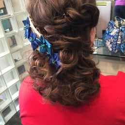 My beautiful up-do! My beautiful up-do!