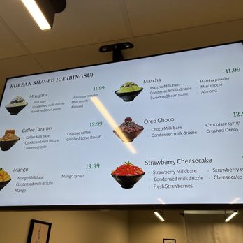 Snowdrop - Bingsu menu - Shaved Ice Near Me - Tucson, Arizona