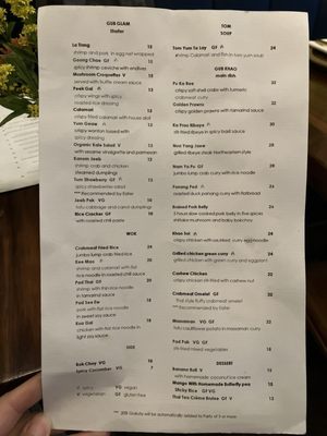 Menu photo 8 RYNN Thai Restaurant & Bar New York, NY