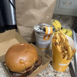 Smoky Sweet Barbecue, Oreo Shake, Handful Fries Smoky Sweet Barbecue, Oreo Shake, Handful Fries