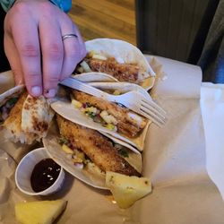 Hop Garden - Friday fish tacos! Best new addition to the menu!